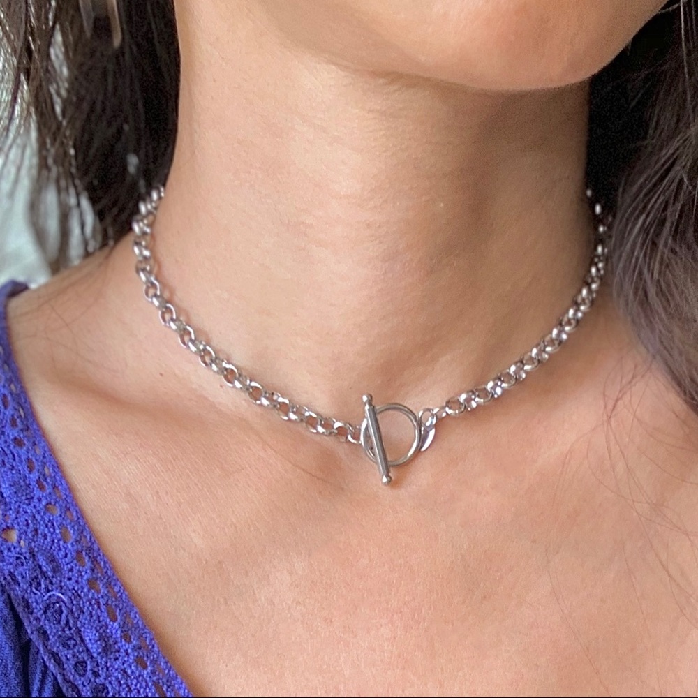 Toggle Large Chain Necklace Rolo 304 S. Steel